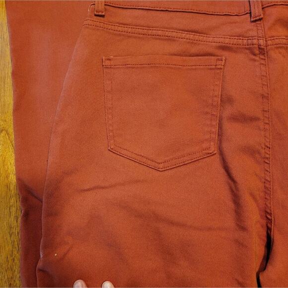 Womens Gloria Vanderbilt Copper Orange Straight Leg Jeans 18 - Picture 10 of 10